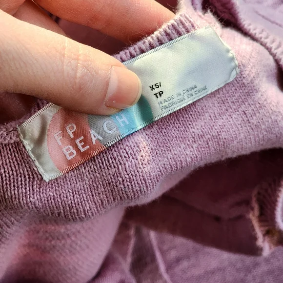 Free People Beach Size XS Miles of Henley Cotton Long Sleeve Maxi Dress - Picture 6 of 6